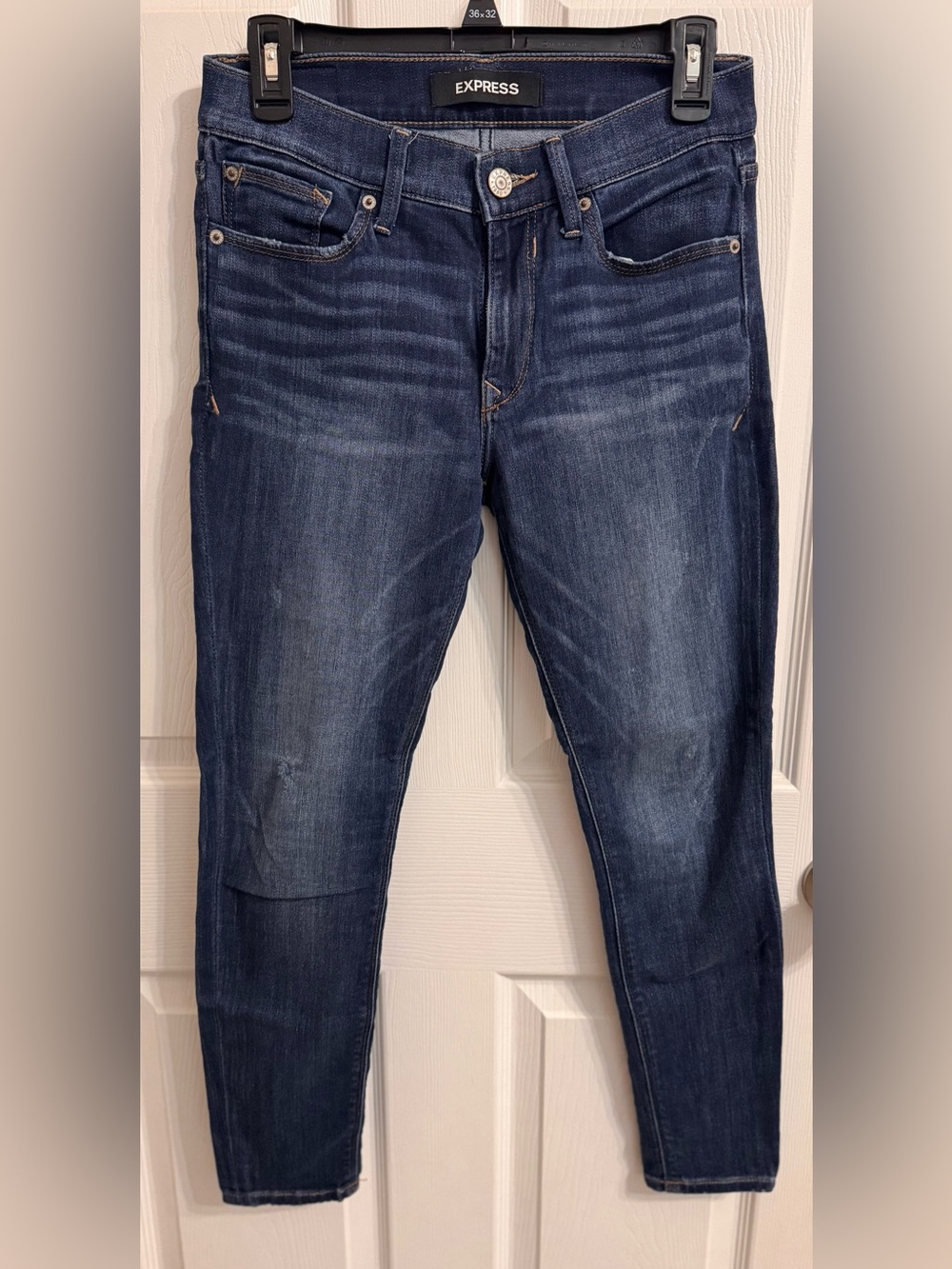 Express Classic Women's Dark Blue Stretch Jeans